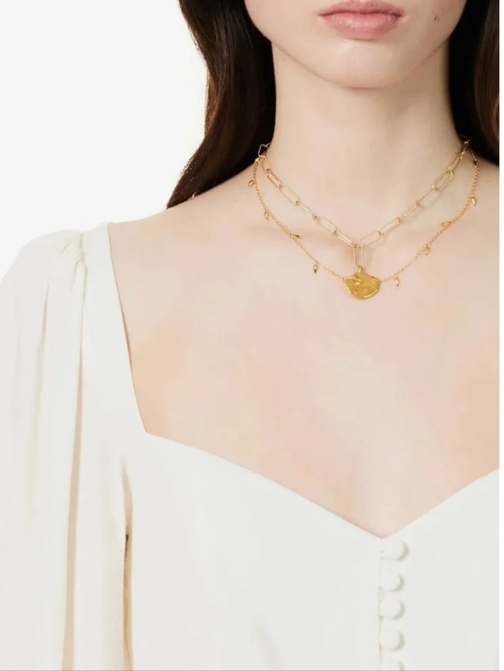 REFORMATIONKatana Sweetheart-Neckline Woven-Blend Top